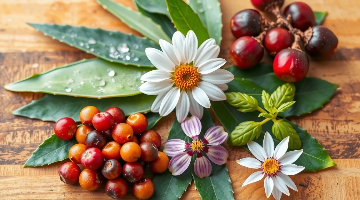 A hand holding a freshly picked organic herb with a soft glow
