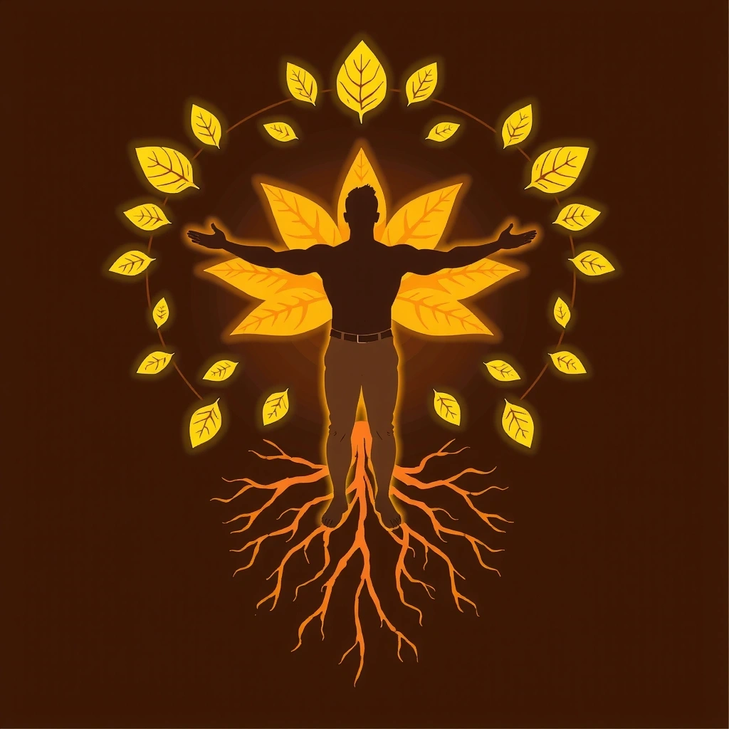 A strong, healthy man standing confidently, symbolizing holistic well-being.