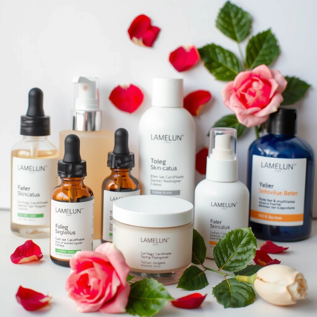 Woman applying a natural face cream, glowing skin